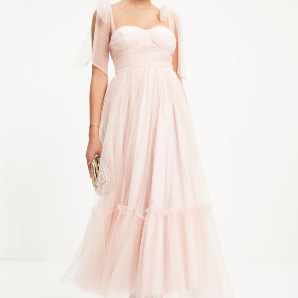 Vici Dolls Pink Tulle Midi Dress NWT Small